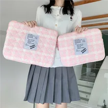 Pochette de rangement pour Ipad Pro 11 12.9, nouveau sac à doublure souple de Style coréen, étui de protection pour tablette et ordinateur portable 13 14 pouces