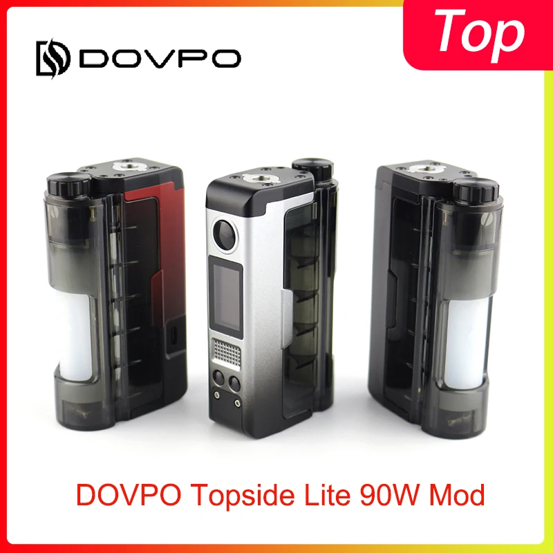 Новинка мод DOVPO Topside Lite 90 Вт с атомайзером 510 Thread работающим от одной батареи 21700/20700