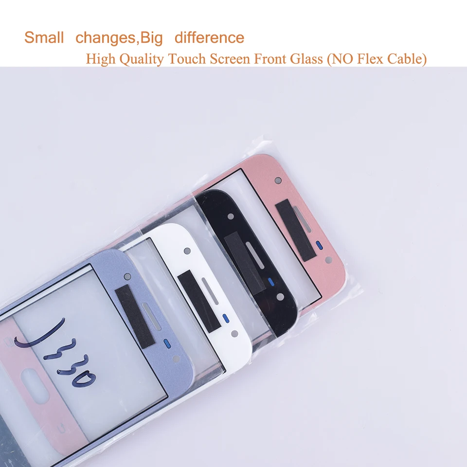Для Samsung Galaxy J3 J330 J330F SM-J330FN SM-J330N SM-J330F/DS Сенсорный экран Передний сенсорный экран со стеклянной панелью ЖК-дисплей всей наружной поверхности линз