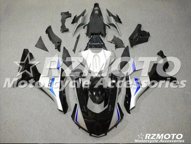 same photo show Новая ABS форма мотоцикла Обтекатели подходят для Yamaha YZF-1000-R1- 15 16 17 18 обтекатель кузова набор на заказ серебряный черный - Цвет: same photo show