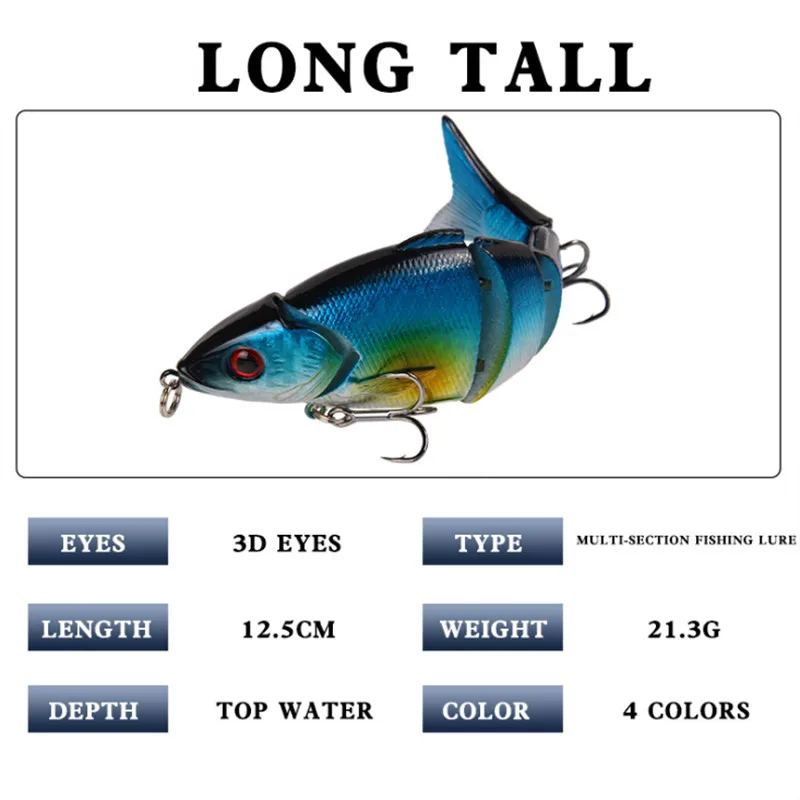 

Artificial Vib Reflective Mirror With Ringing Beads Plastic Hard Bait 5Colors 12.5CM/21g 3D Eyes Fishing Lures Outdoor Fishing
