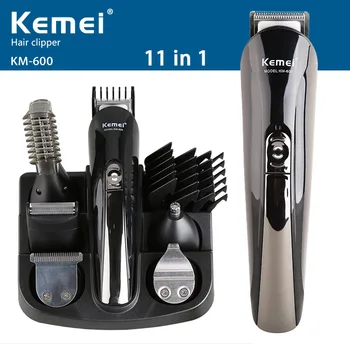 

11 In1 Kemei Professional Hair Trimmer Hair Clipper Shaver Shaving Machine Sets Electric Shaver Beard Trimmer Men Styling Tools