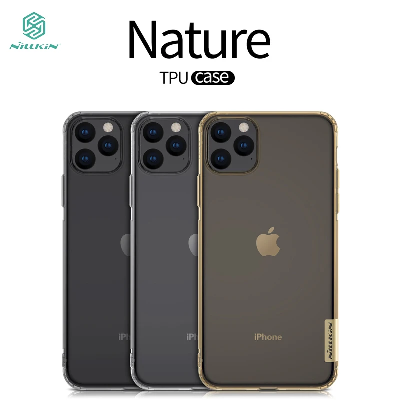 Ультратонкий ТПУ чехол NILLKIN Nature для iPhone 11 pro max высококачественный мягкий из