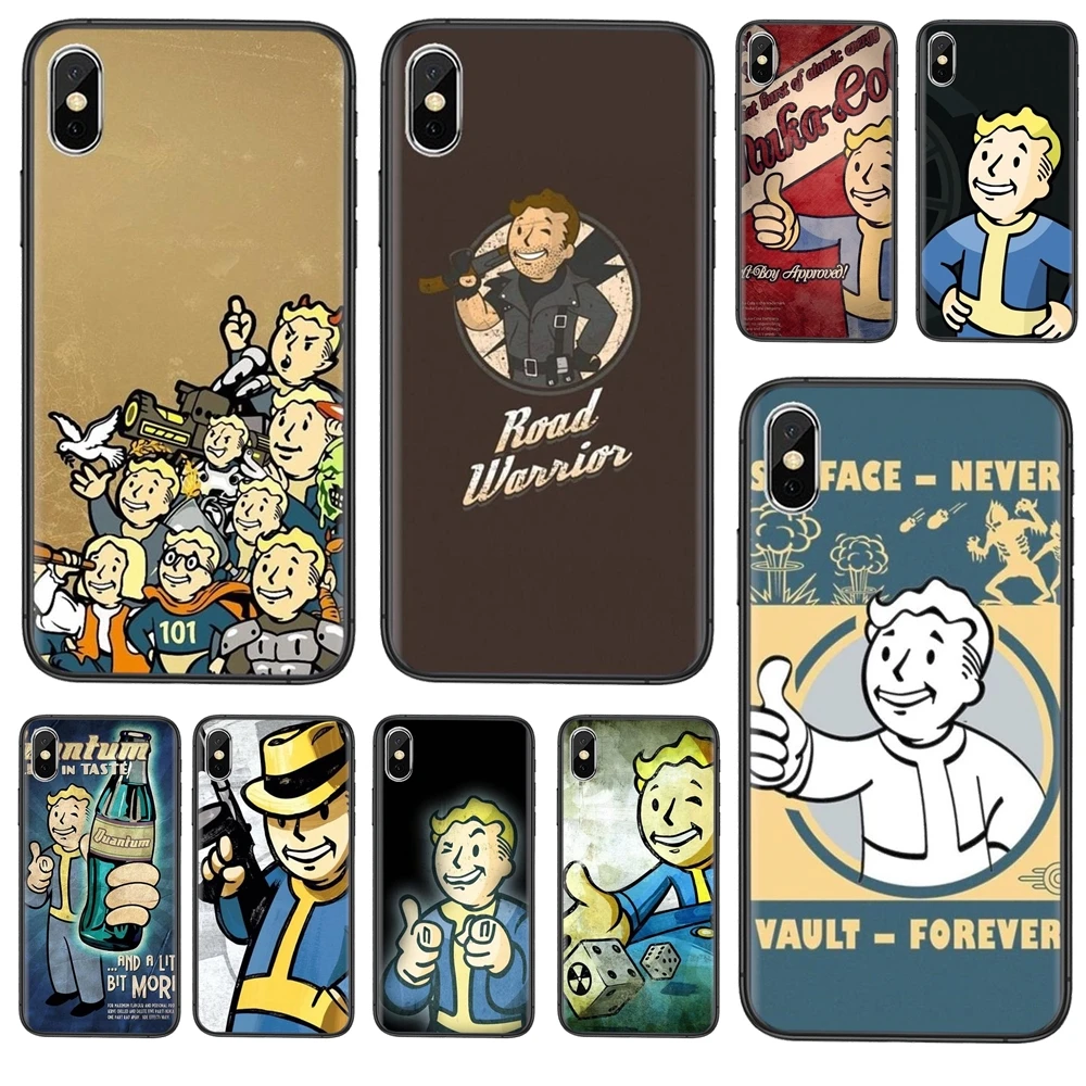 Черный чехол с изображением острова для студийной игры Fallout Black Etui Art Shell Pretty Prime