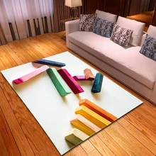 Современный домашний декор большие 3D ковры для спальни и ковры мягкие фланелевые однотонные красочные пигментные узоры для гостиной