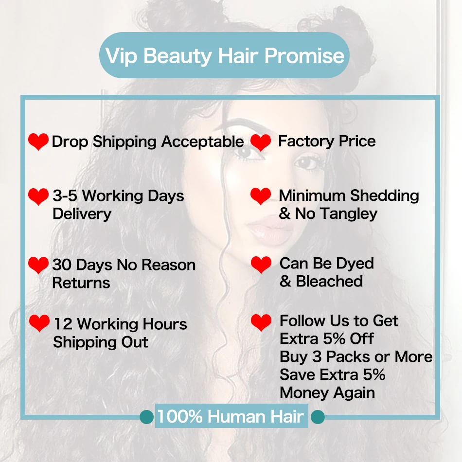 VIPBEAUTY Malaysian Hair 4 Body Wave Bundles with Closure Natural Color M Remy Human Hair Bundles with Closure 8-28 inch