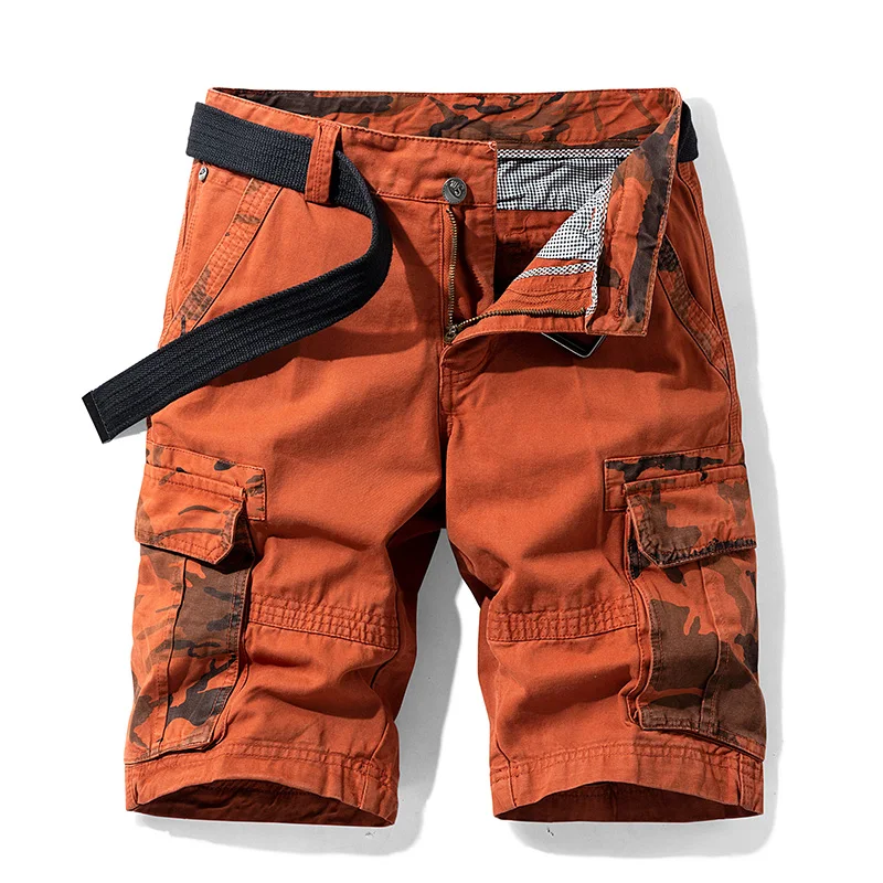 Camouflage Shorts Military Workout Mens Casual Multi-Pocket Cotton New