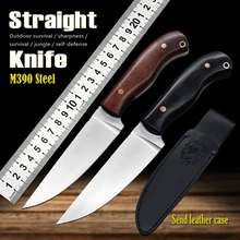 

M390 Steel Straight Knife Fixed Blade To Carry, Sharp And Durable, Fishing Knife Jungle Hunting Knife Outdoor Tactical Knife
