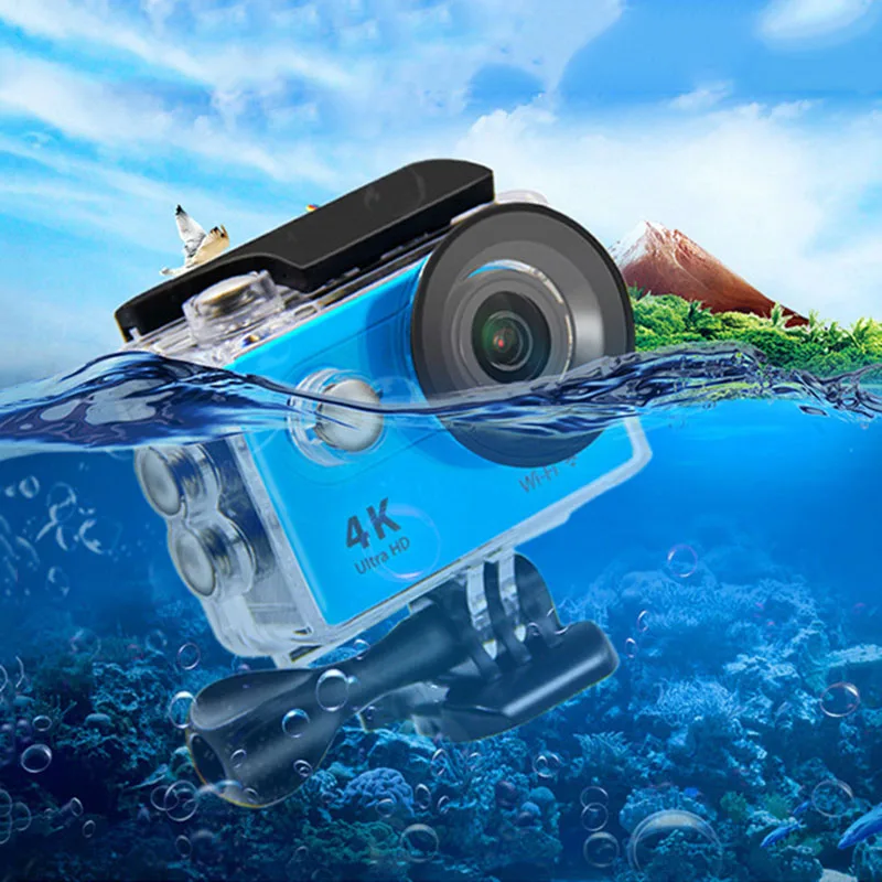 H9 Action Sport Camera Ultra HD 4K / 30fps 1080P WiFi 2.0" 170D Underwater Waterproof Cam Helmet Vedio Go  Pro Without HDMI 5