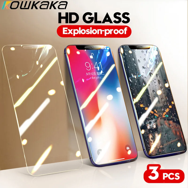 Kowkaka полное практичное покрытие HD закаленное стекло для iPhone 11 Pro Max XS X XR 7 8 6 6s Plus 5 5S