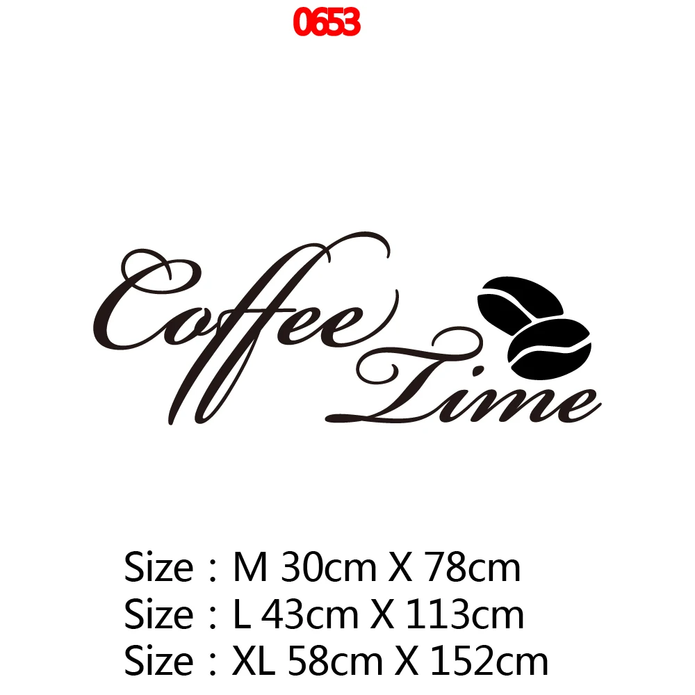 2019 New Coffee Vinyl Wall Sticker For Coffee Shop Kitchen Decoration Accessories For Caf Decor Vinyl Art Decal Mural