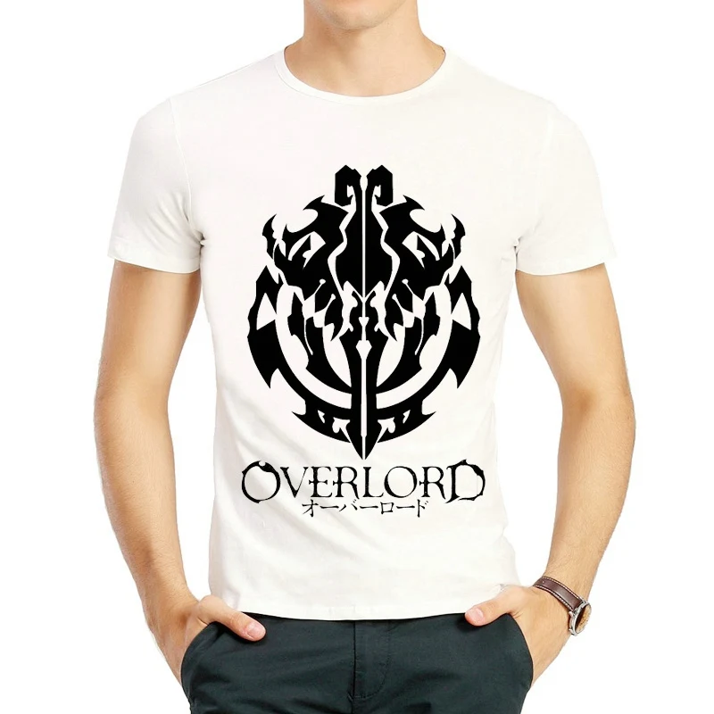 Overlord футболка Летняя с короткими рукавами для подростков круглым вырезом