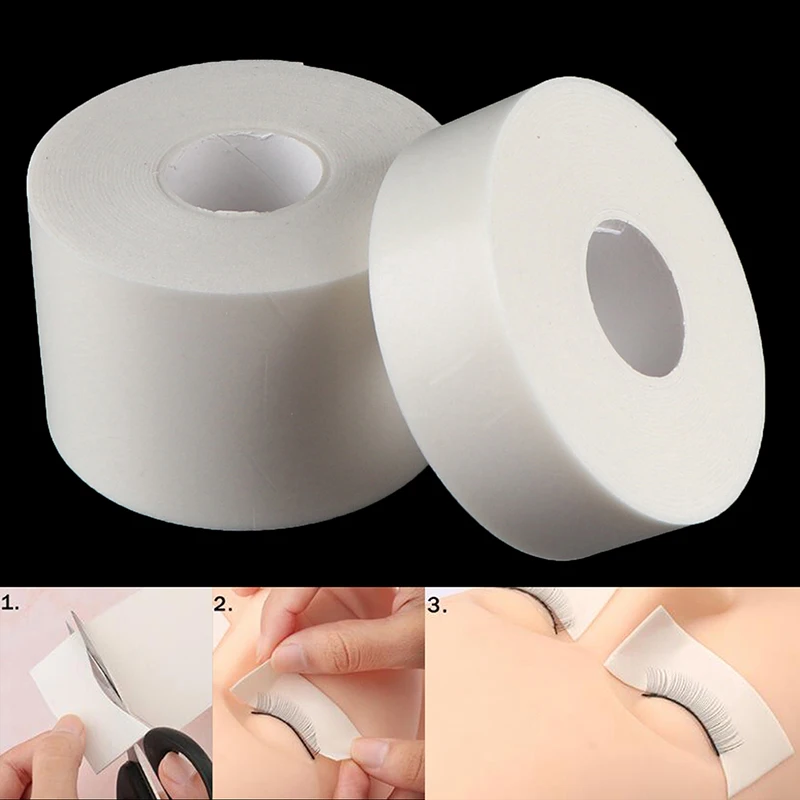 Parche de esponja de espuma para pestañas, cinta adhesiva médica para pestañas sin pelusas, almohadillas debajo de los ojos, suministros de extensión de pestañas, 1 rollo