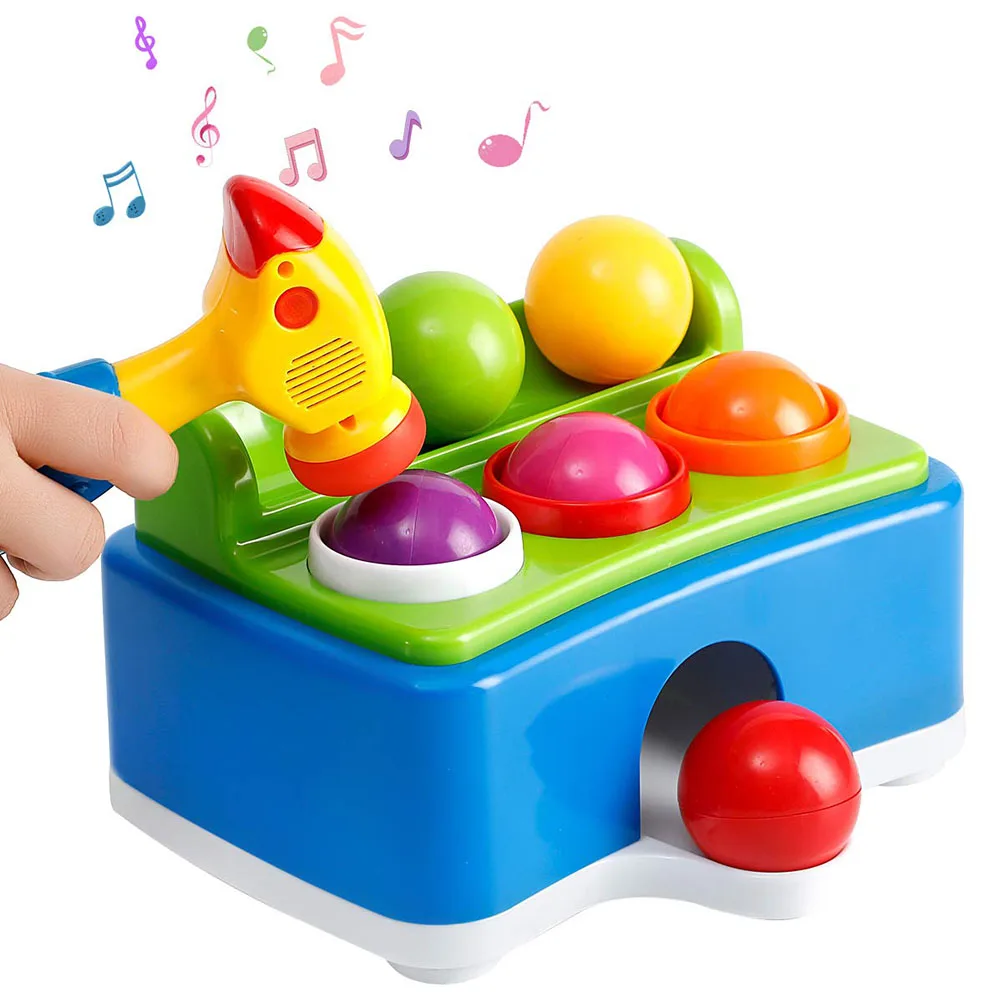 Children Hit Musical Instruments Toys Music Light Hammer Hitting Table Intellectual Exercise Strength Training Educational | Игрушки и