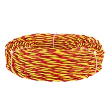 20 м бытовые электрические провода лампа линия RVS кабель 1,5 мм 2,5 мм 2 ядра медный плакированный Алюминиевый мягкий провод витая пара 2 ядра шнур