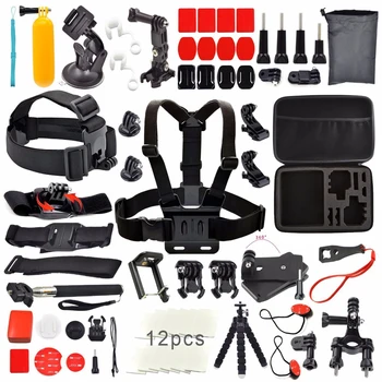

12pcs GoPro 9 Black Storage Bag Tripod Accessories Kit Set For Go Pro Hero 9 Black Camera Accessories