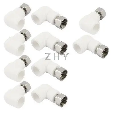 

10pcs 20mm to 1/2PT Female Water Heater Pipe Hose Tube Elbow Coupler Connector