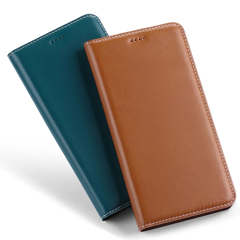 Luxury Genuine Leather Holster Case For Umidigi One Pro Phone Max/Umidigi Magnetic Card Slot Hoder | Мобильные телефоны и