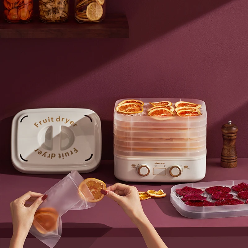JZE-R2 Dried Fruit Machine 5-Layer Automatic Food Dryer, Fruit, Vegetable, Pet, Meat, Food Dryer, Small Household