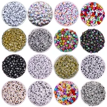 300 шт Смешанные русские акриловые буквы бусины квадратный плоский кубик алфавита бусины браслет или ожерелье с шармами для самостоятельного изготовления ювелирных изделий