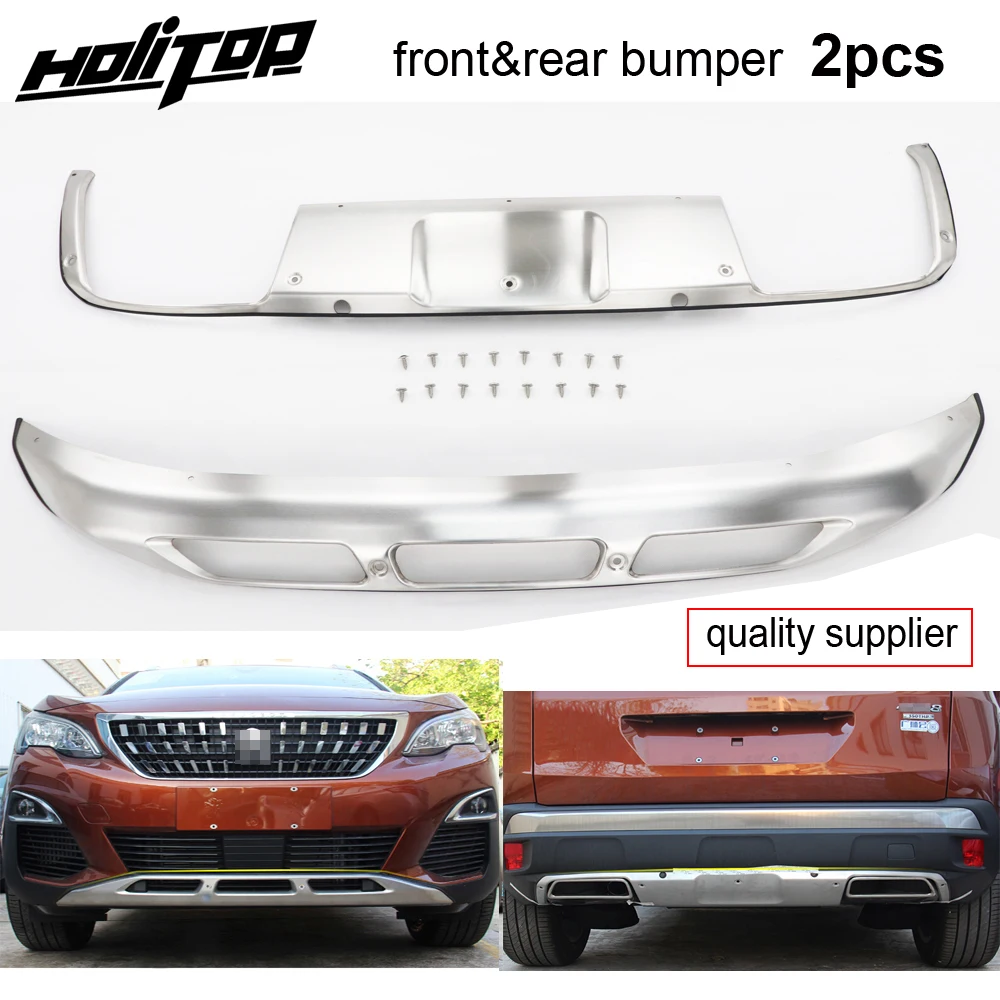 Details about    Peugeot 3008 SUV MK2 Carbon Style rear Bumper Protector