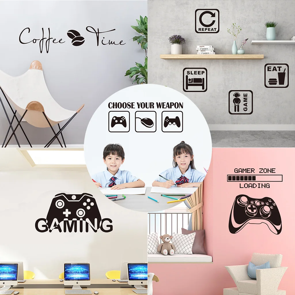Adesivi Murali Console Di Gioco Personalizzati Armadio Frigorifero Kichen Sfondi Decor Pegatinas Adesivi Muursticker Autocollant