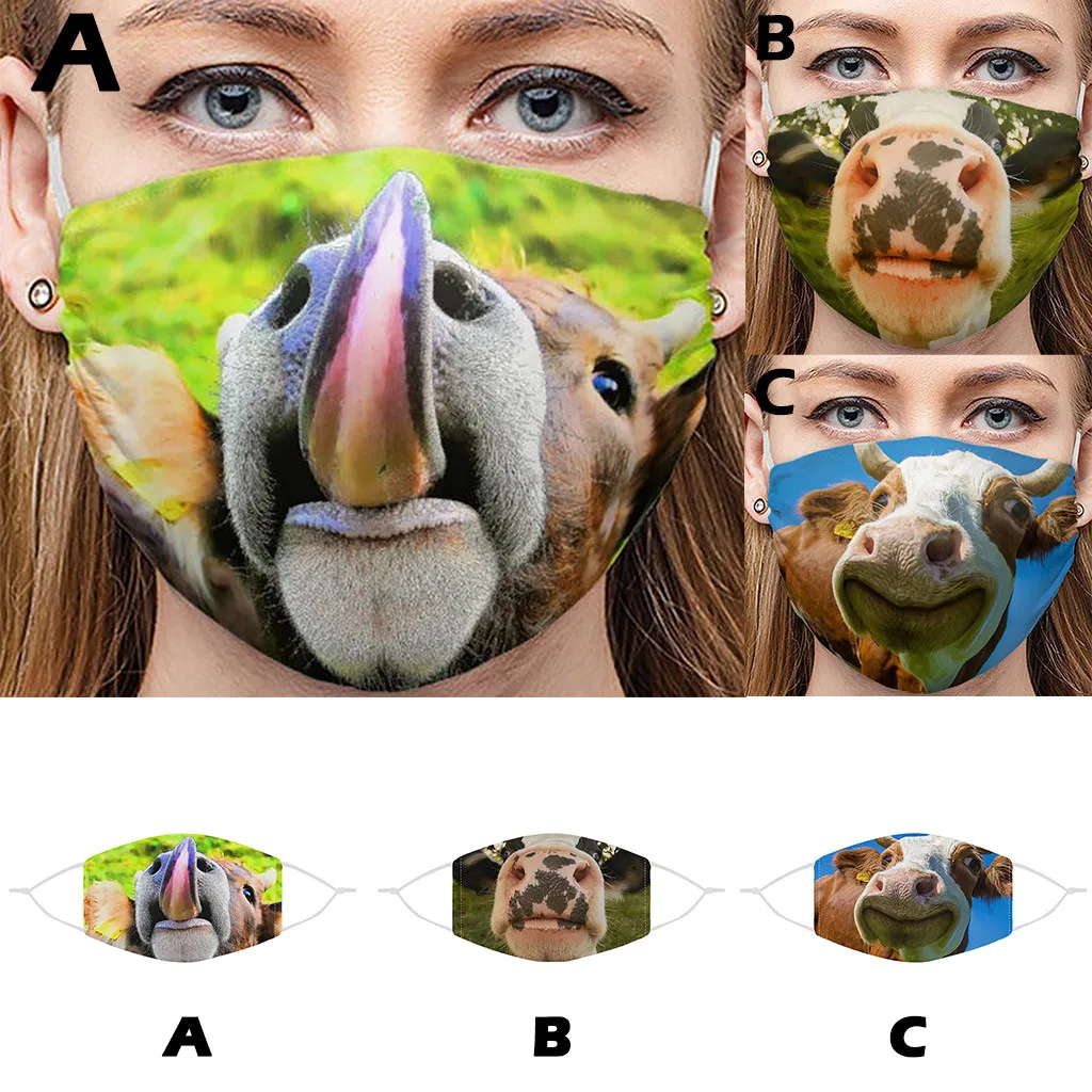 

Face Maske Anti Dust Sand Anti Exhaust Sunscreen Funny print mascarillas Breathable Cycling face shield Cosplay anime Accessorie