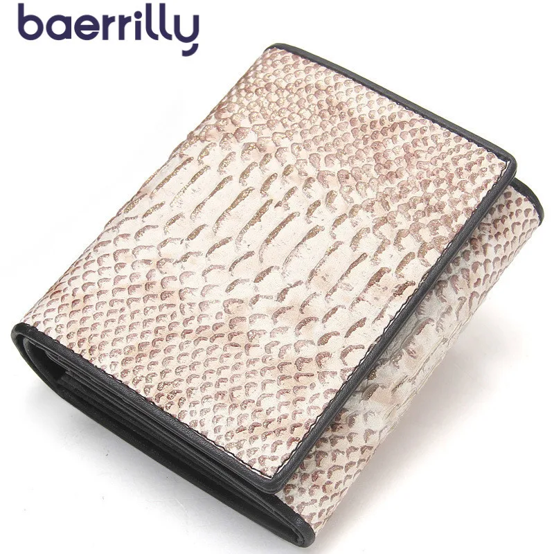 

Crocodile Grain Women Wallets Genuine Leather Clutch Bags Rfid Card Holder Coin Purse Zipper Female Small Purses Cartera Mujer