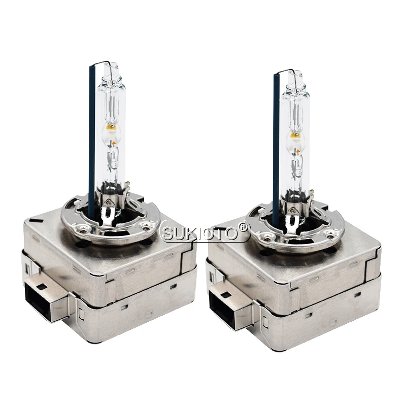SUKIOTO Original All Metal HID Bulbs 55W D1S 6000K D3S Xenon HID Lamp 35W D2S D4S 4300K 5000K 8000K Car Light Replacement Bulb (5)