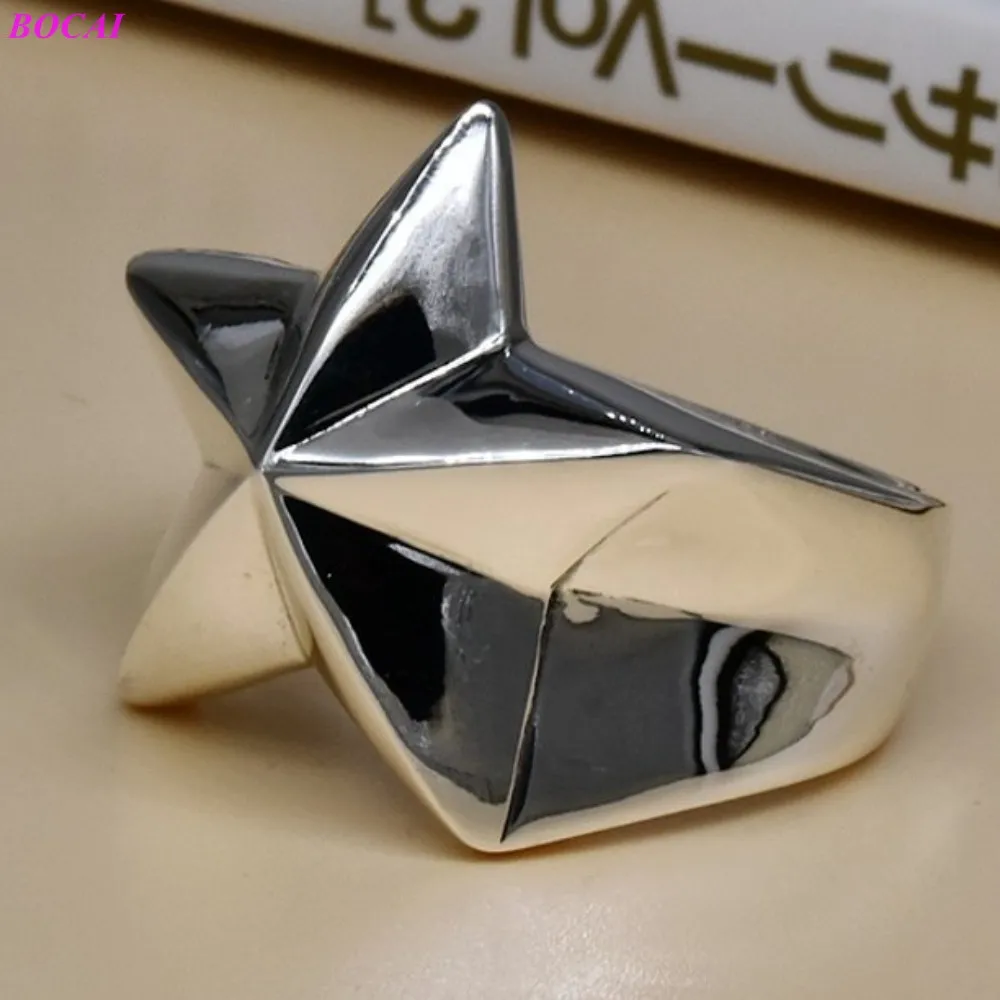 Мужские серебряные кольца BOCAI S925 новое модное популярное ювелирное изделие в