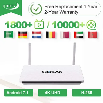 

IPTV Gemany Arabic Algeria QHDTV Golax Q4 S905W Android 7.1 TV Box IPTV Arabic Belgium Qatar IP TV Nederlands No App Included