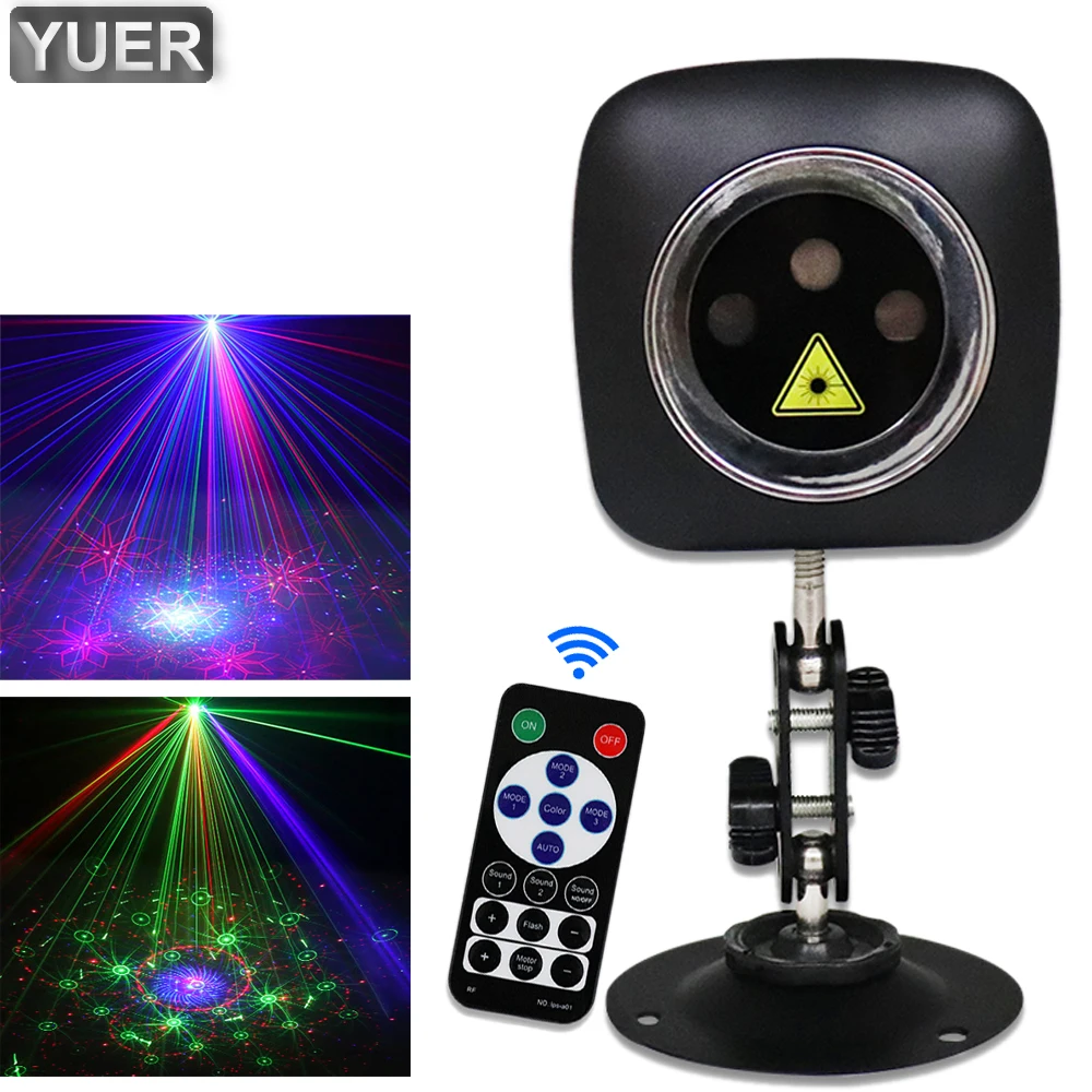 24Pcs/Lot RGB Portable Mini Laser Party DJ Light  ball KTV Projector Lighting Effect For Bar Club Wedding Music DMX512 Sound