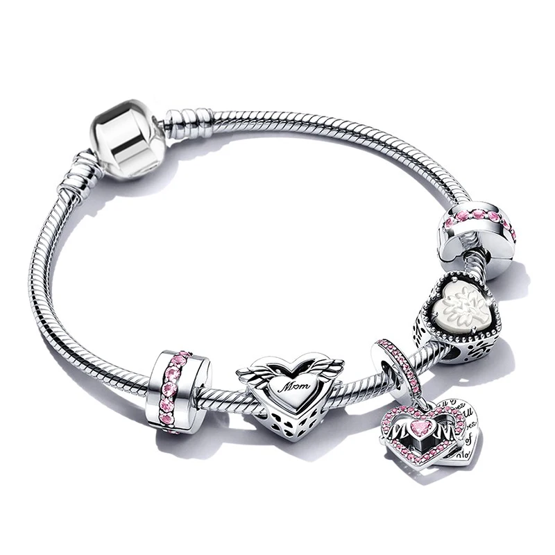 Love You Forever Beads Charm Bracelet 17
