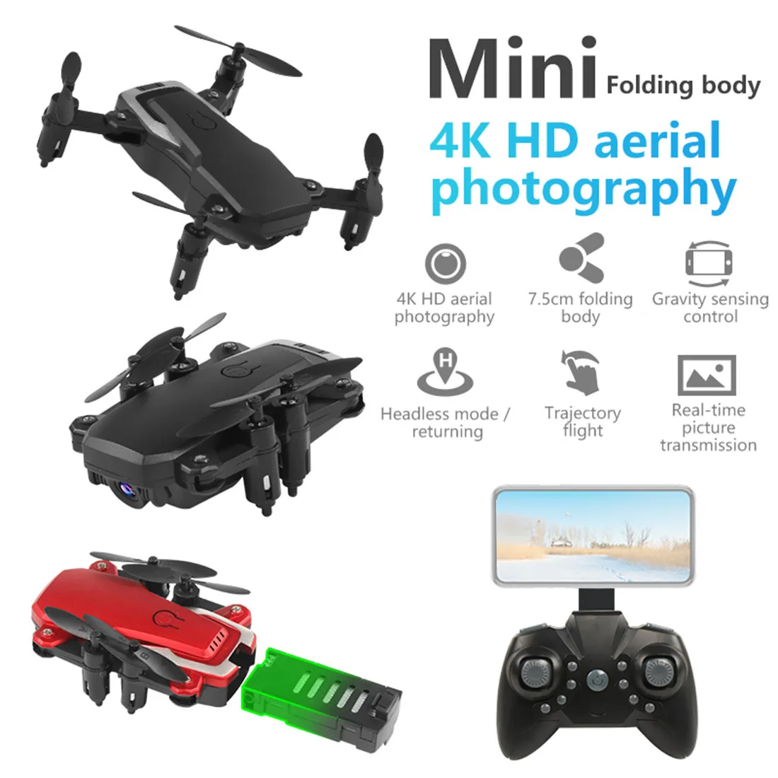 Foldable Mini Drone K1 WiFi FPV HD Camera 0.3MP 2.0MP 5.0MP 4K Altitude Hold Aerial Video 3D Flips RC Quadcopter Kids Toy Foldable Mini Drone K1 WiFi FPV HD Camera 0.3MP 2.0MP 5.0MP 4K Altitude Hold Aerial Video 3D Flips RC Quadcopter Kids Toy