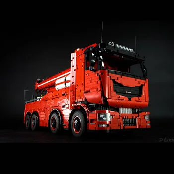 

2019 NEW RC Power Function Technic MOC 29848 Bat Truck off-road Building Block Bricks Model 8X8 Trailer Rescue Crane Tow Truck