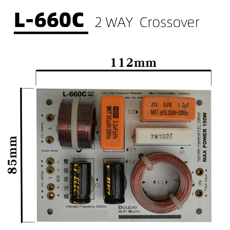 Hifidiy Viva Hi-fi Way Unidade de Alto-falante Tweeter Mais Mid Mais Bass Alto-falantes de Áudio Filtros Divisor de Freqüência Crossover L380c - Image 5
