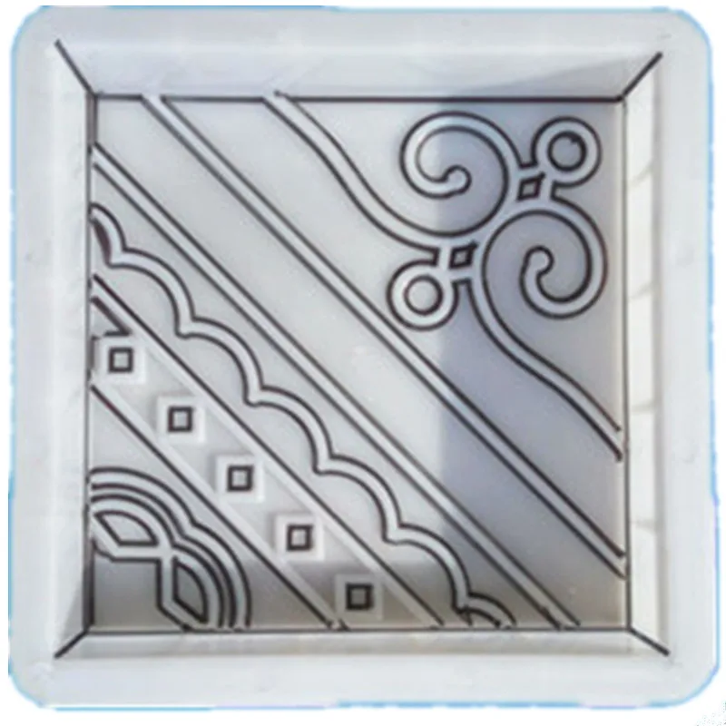 Square Plastic Pavement Concrete Mold Garden Road Paving Mould DIY Path Building Brick Making Tool Cement Molds