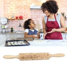 Рождество гравировкой ролик олень; Снежинка для тиснения скалка для печенья лапша печенье, фондан, пирог тесто дропшипинг