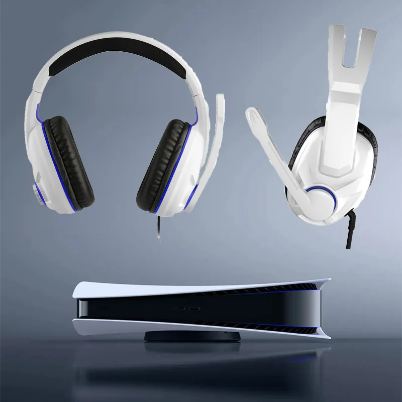 PS5 гарнитура 3D наушники проводные стерео игровые Проводная геймерская для ТВ