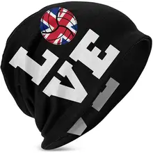 Мальчик я люблю волейбол британский флаг череп кепки вязаные шапки отлично подходит для 3-15 лет