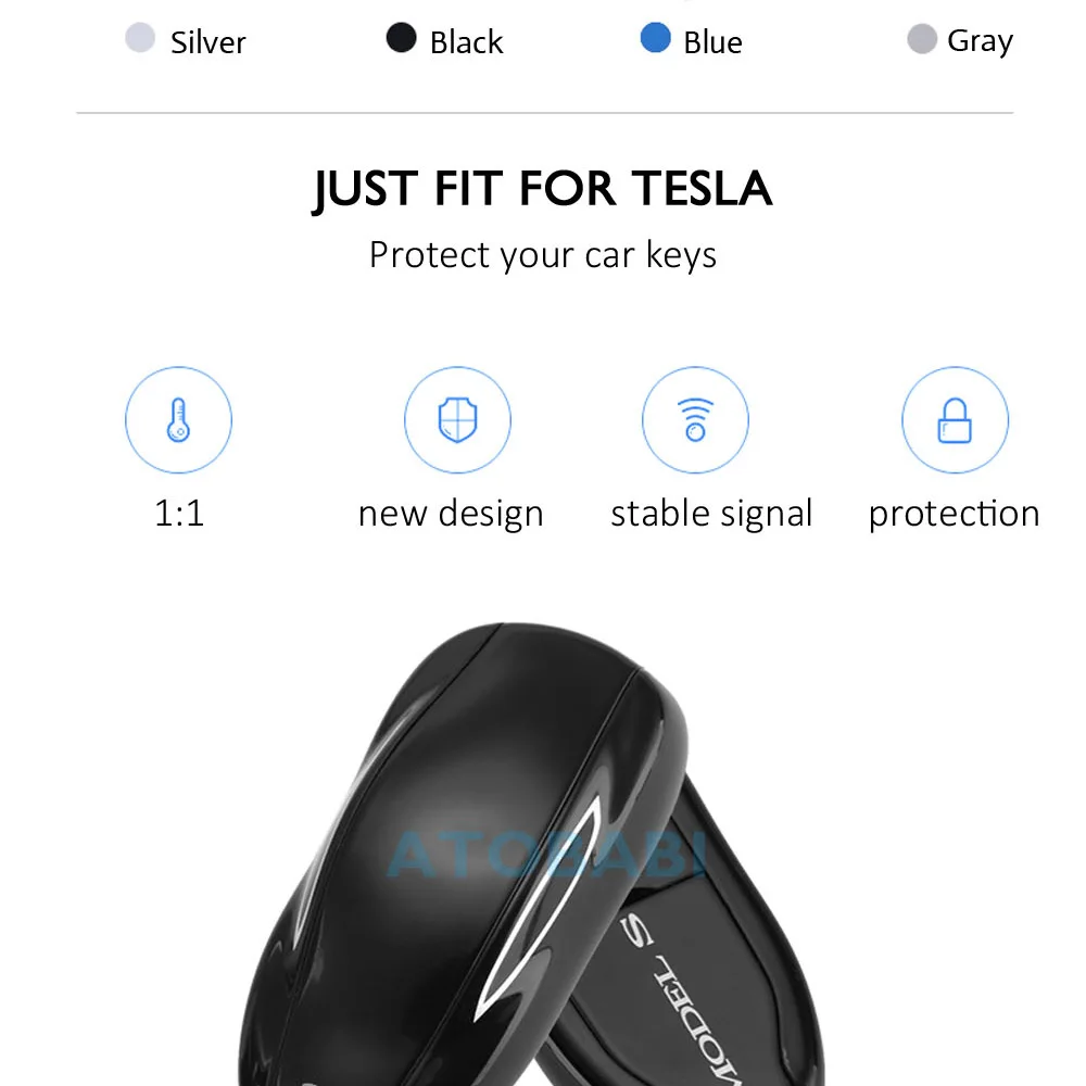 Алюминиевый сплав автомобильный чехол для ключей Tesla Модель S Smart Keyless пульт дистанционного управления брелок крышка брелок рамка сумка авто аксессуары