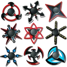 Naruto Finger Spinner Tri Kreuz Fidget Spinner Metall Spinner Spielzeug EDC Stuffer für Kind/Erwachsene Spielzeug Großhandel Spinner Gyro