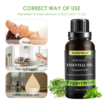 

6 Flavors 30ml Essential Oil Relieve Stress Essential Oil Relax Fragrance Essential Oil For Humidifier Aromatherapy Diffusers