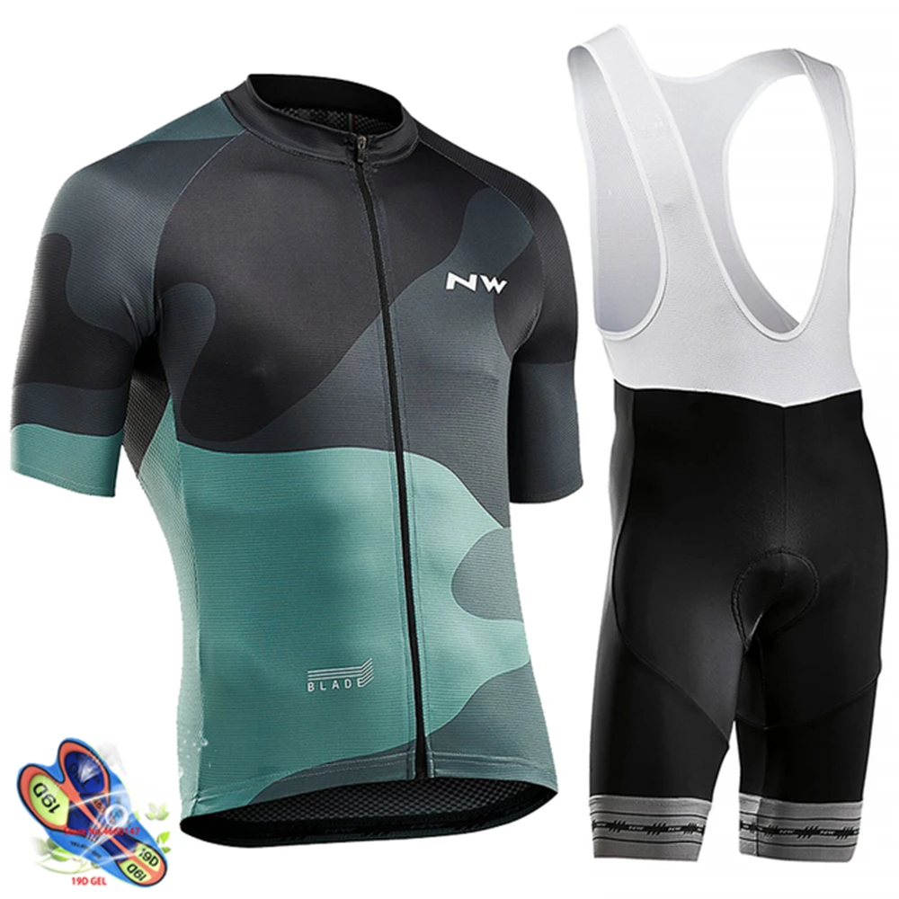 Northwave велосипедная майка Pro Team Ropa Ciclismo Hombre одежда для велоспорта велосипедный комбинезон шорты мужские Nw велосипед Джерси набор - Цвет: Bib cycling set