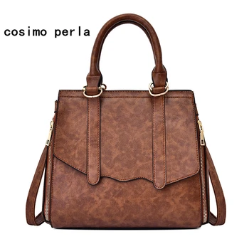 

Dropshipping Vintage Tote Work Purses Handbag Luxury Brand Designer Ladies PU Leather Crossbody Shoulder Bag for women 2020