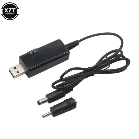Boost Charging Cable 5V Step Up to 9V 12V Adjustable Voltage DC Power Adapter USB to 5.5*2.5mm Module Transformer Converter