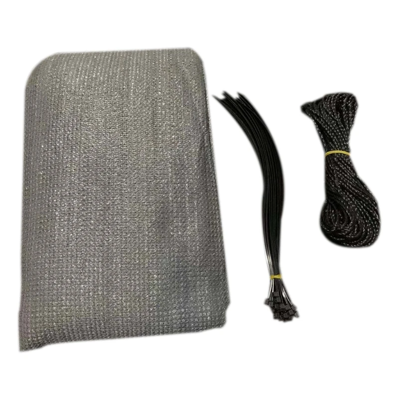 196.85x35.43inch Privacy Shield Sun Protection Balcony Privacy Mesh Opaque Cover Mesh for Deck Fence Screen