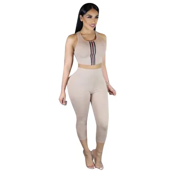 

Summer Autumn Women Two Piece Set Top and Pants Plus Size Tracksuit Sweatsuit Outfit Tank Top and Long Pants Active Sets