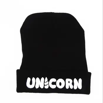

New Beanies Winter Hat For Women Bonnet Caps Black UNICORN Women's Winter Hats For Men Knit Hat Warm Skullies Gorros