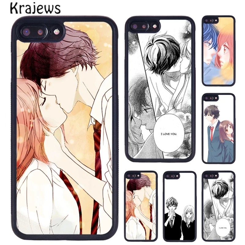 Мягкий ТПУ чехол для телефона krajew Ao Haru Ride Kiss iPhone 5 6 S 7 8 Plus 11 12 13 Pro X XR XS Max Samsung Galaxy S6 S8